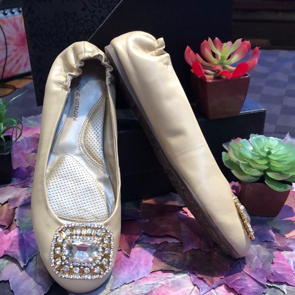 ADRIENNE VITTADINI Leather Embellished Flats - Picture 4 of 12